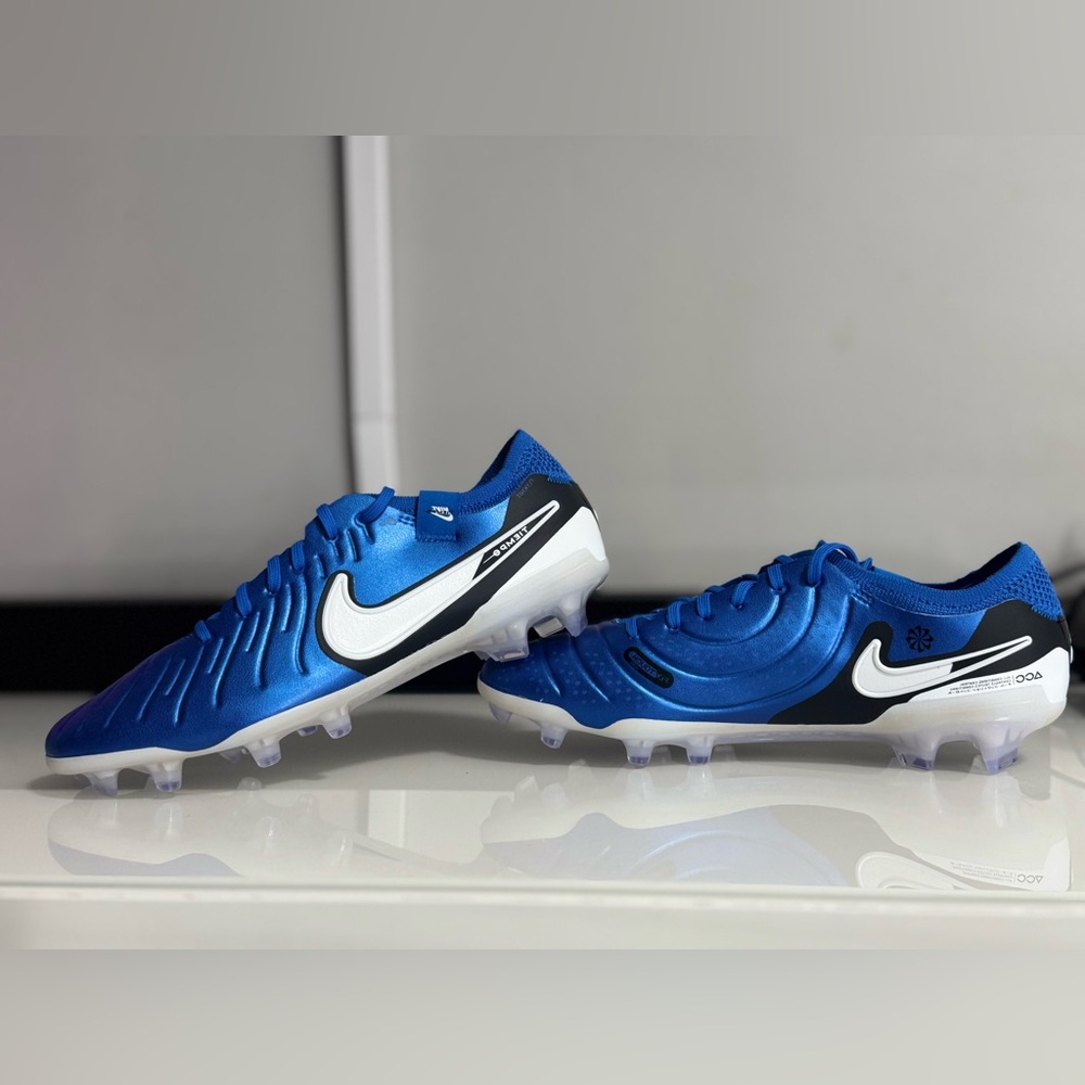 Nike Tiempo Legend 10 Elite FG Soccer Cleats Blue White DV4328-400
